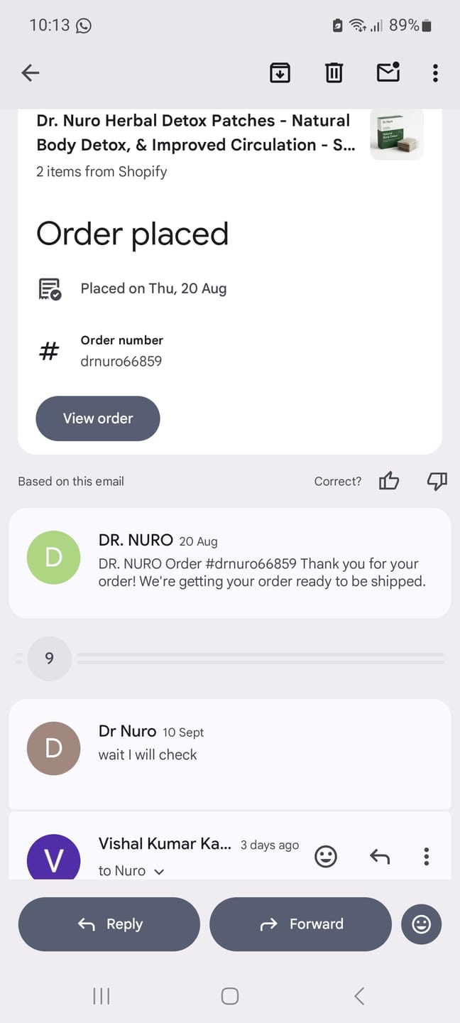 Customer photo review of Dr. Nuro Herbal Detox Patches - Natural Body Detox, & Improved Circulation -  Stronger and Last Longing Erections