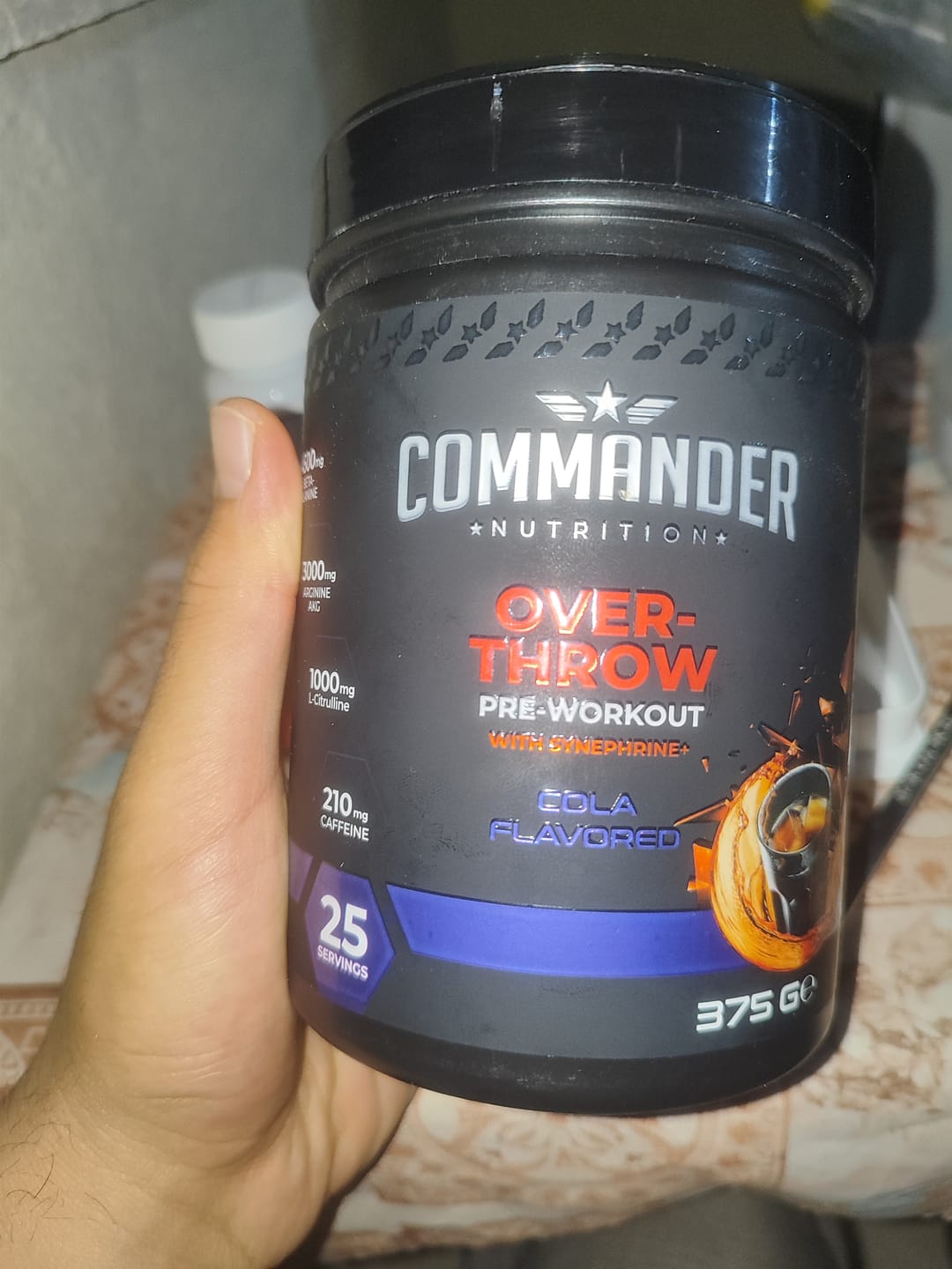 Customer photo review of Overthrow Pre-Workout 375g (25 Servis)