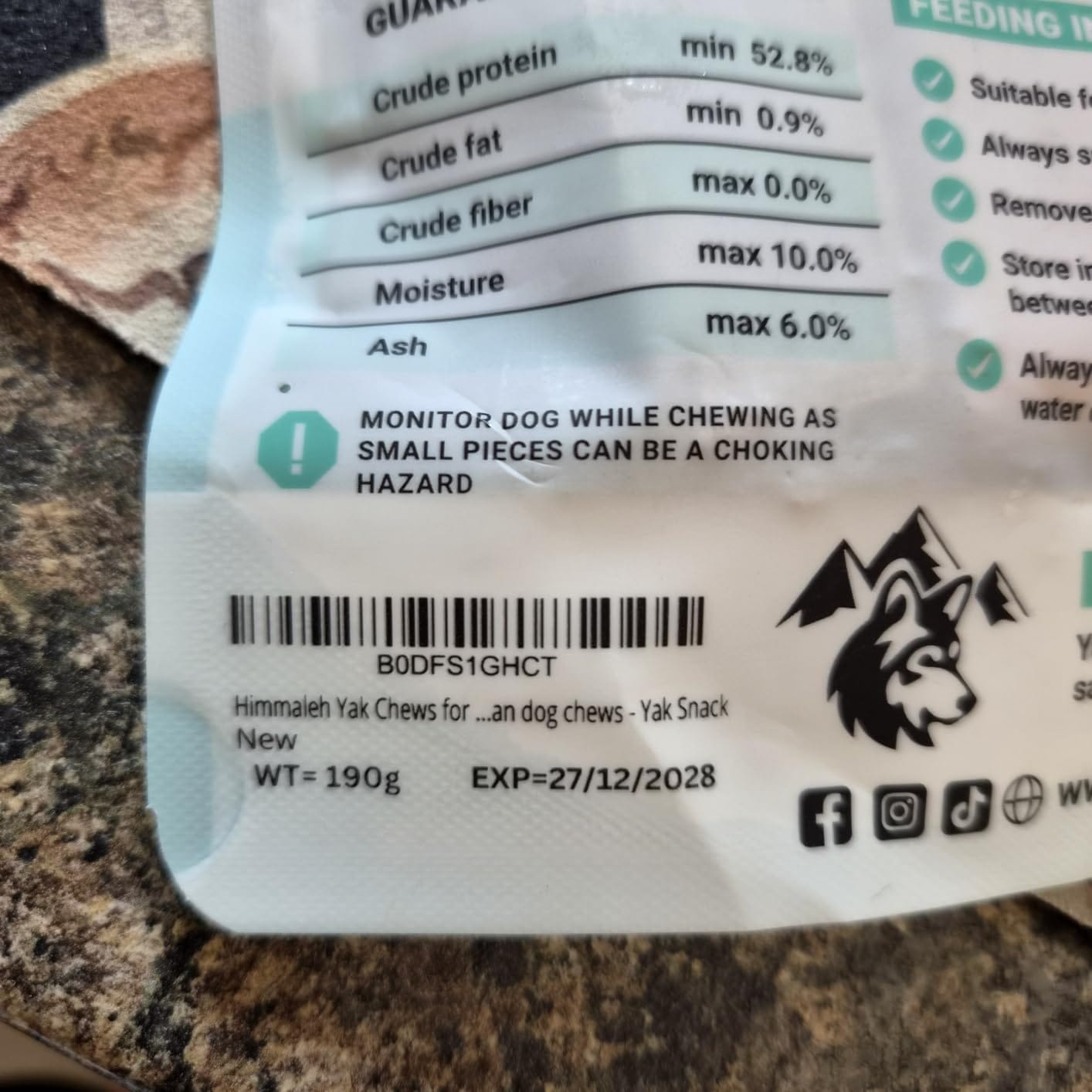 Customer photo review of Himmaleh Yak Chews