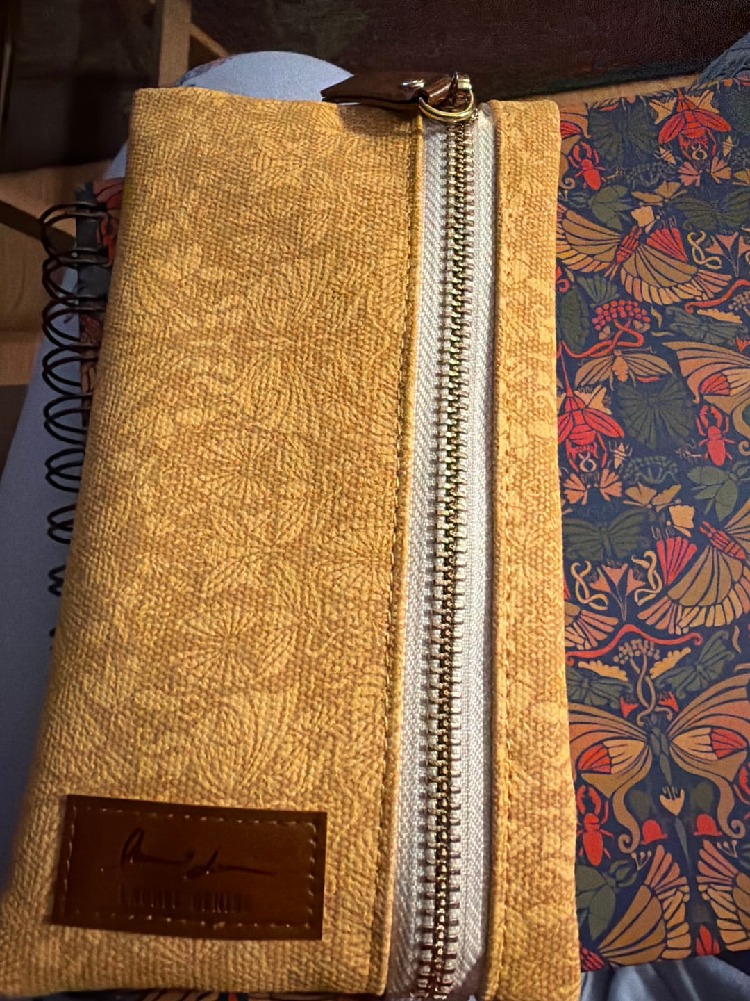 Customer photo review of Elastic Pen Pouch | Gilded Wings