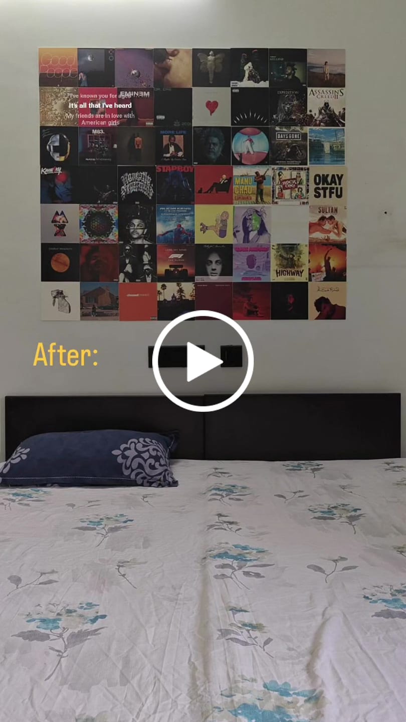 Customer video review of CUSTOM ALBUM COVER PRINTS - WALL COLLAGE POSTERS