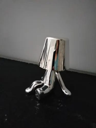 Customer photo review of Figurine Table Lamp for Bedside, Gold, Touch Dimming, 19 cm