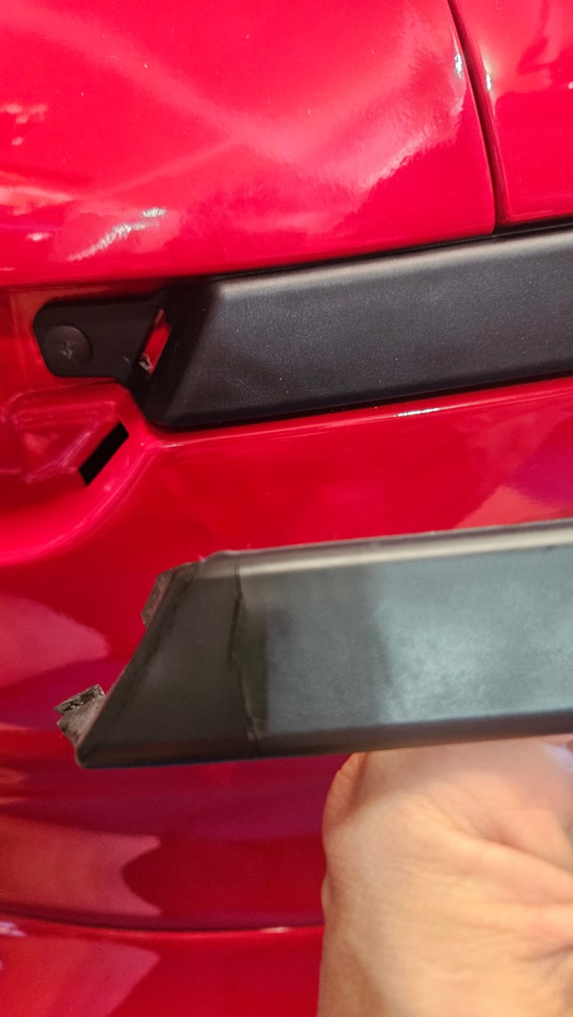 Customer photo review of Reproduction JDM Front Solid Side Moldings (Front Side Marker Deletes)