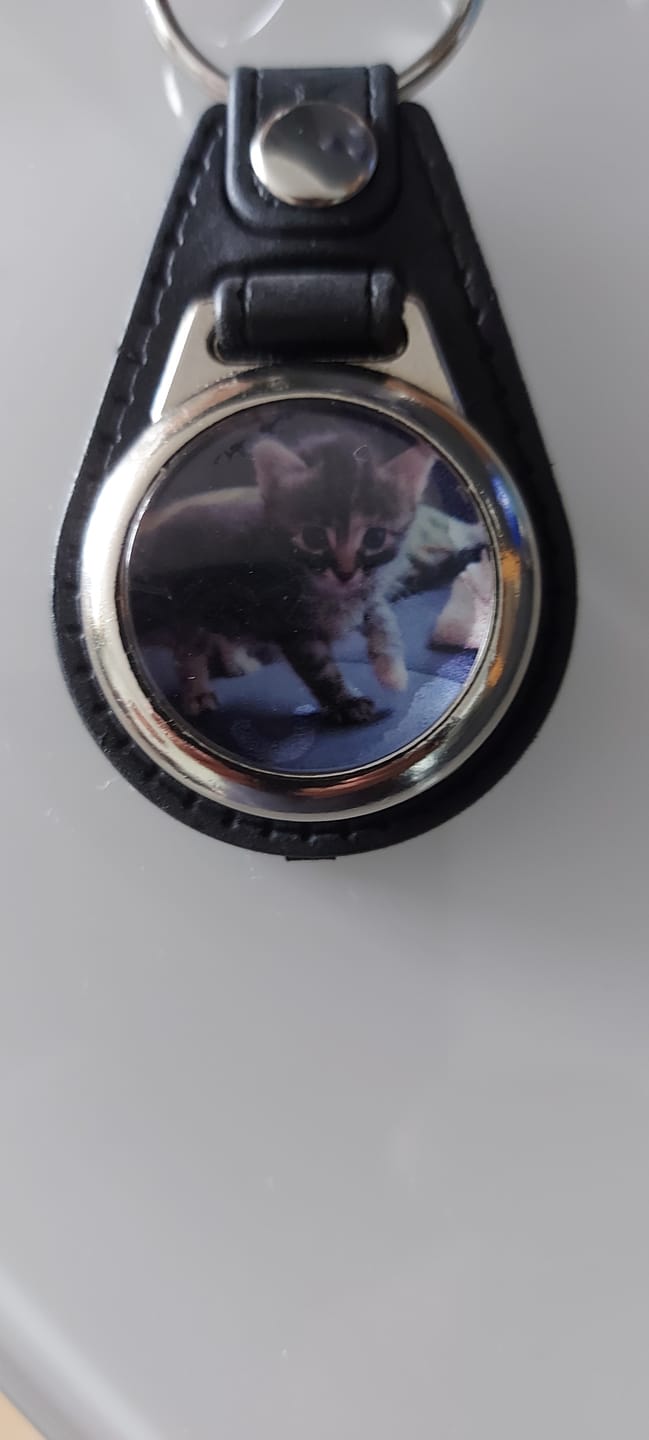 Customer photo review of Schlüsselanhänger mit Katzenfoto Angebot