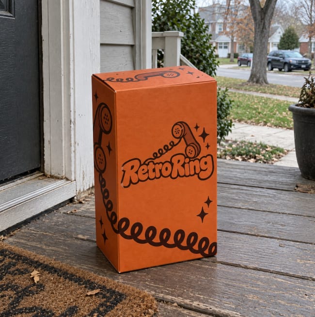 Customer photo review of Retro Ring™ Phone Handset