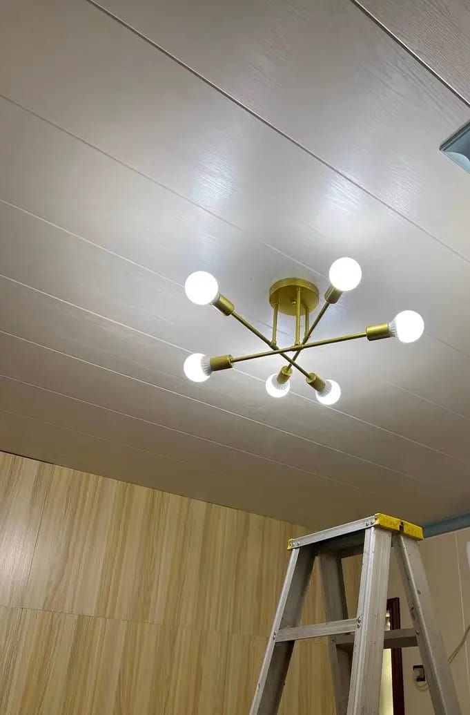 Customer photo review of Iron Ring Chandelier for Dining Table, 25 to 90 cm, Black
