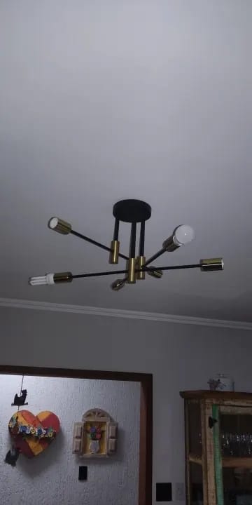 Customer photo review of Iron Ring Chandelier for Dining Table, 25 to 90 cm, Black