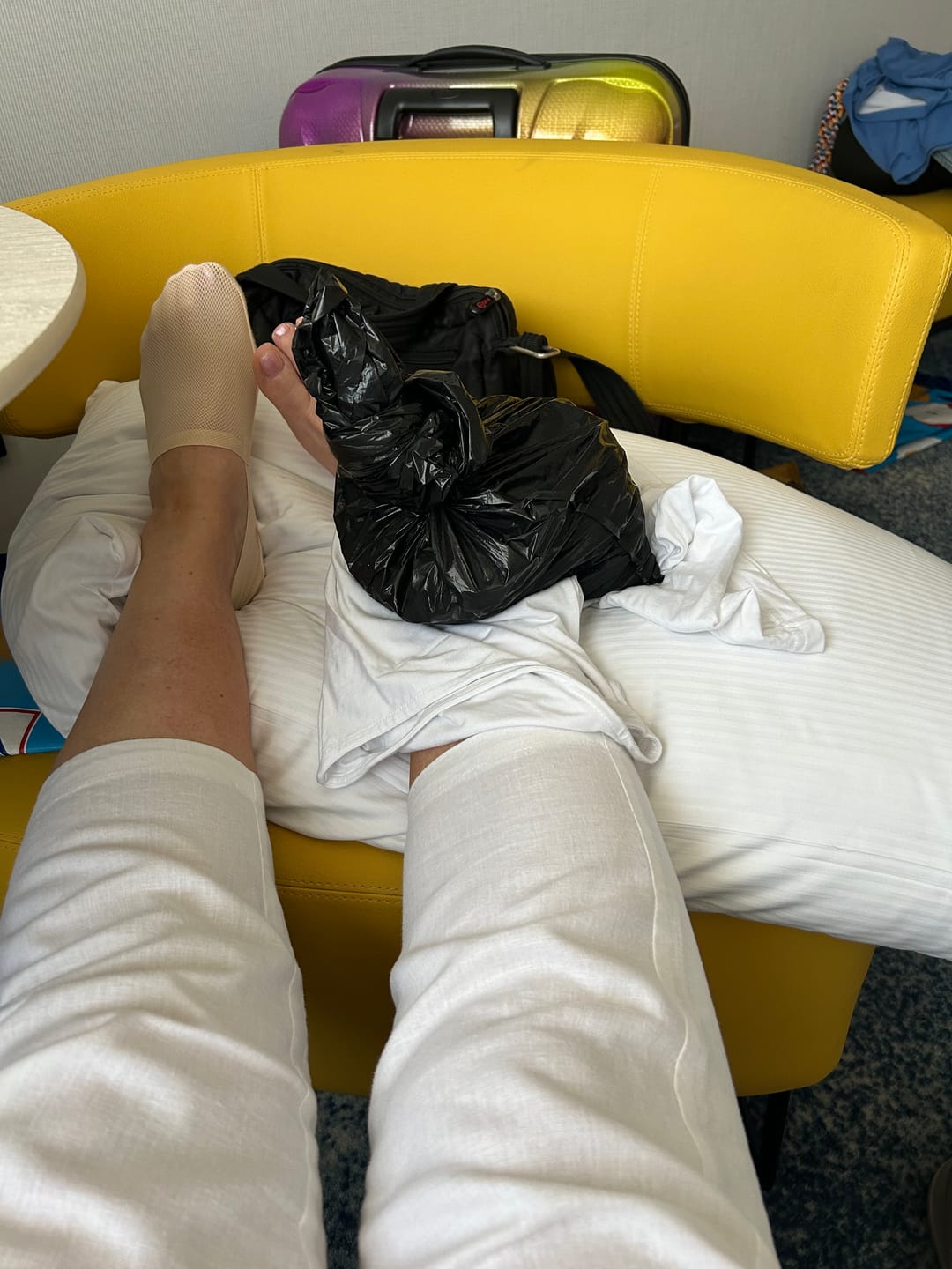 Customer photo review of 3 Pack Invisible Socks