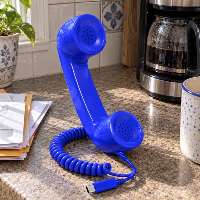 Customer photo review of Retro Ring™ Phone Handset