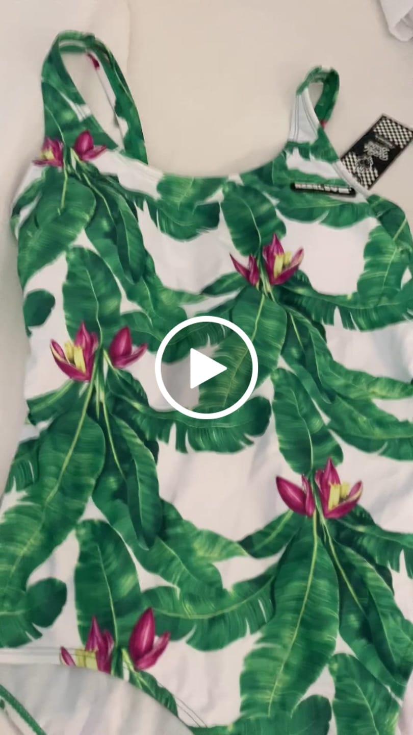 Customer video review of Hybrid Swim Trunks in Palm Paradise