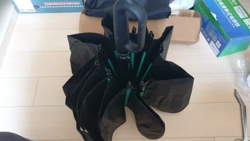 Customer photo review of Automatic Reverse Folding Umbrella with Windproof Frame and Reflective Stripe