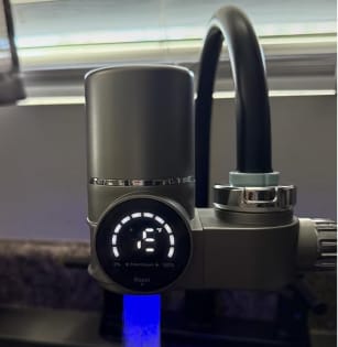 Customer photo review of PureGlow — The UV Faucet Filter for Clearer Skin
