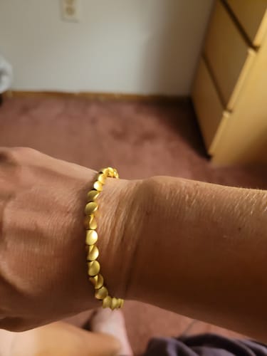 Customer photo review of Tibetan Bracelet of Fortune