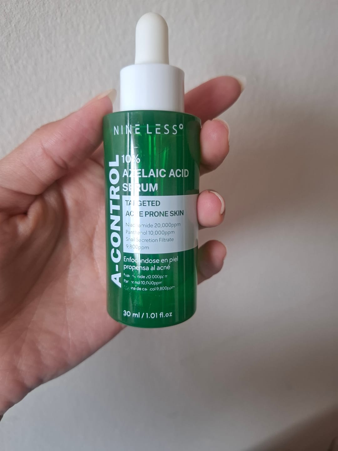 Customer photo review of A-control 10% Azelaic Acid Serum