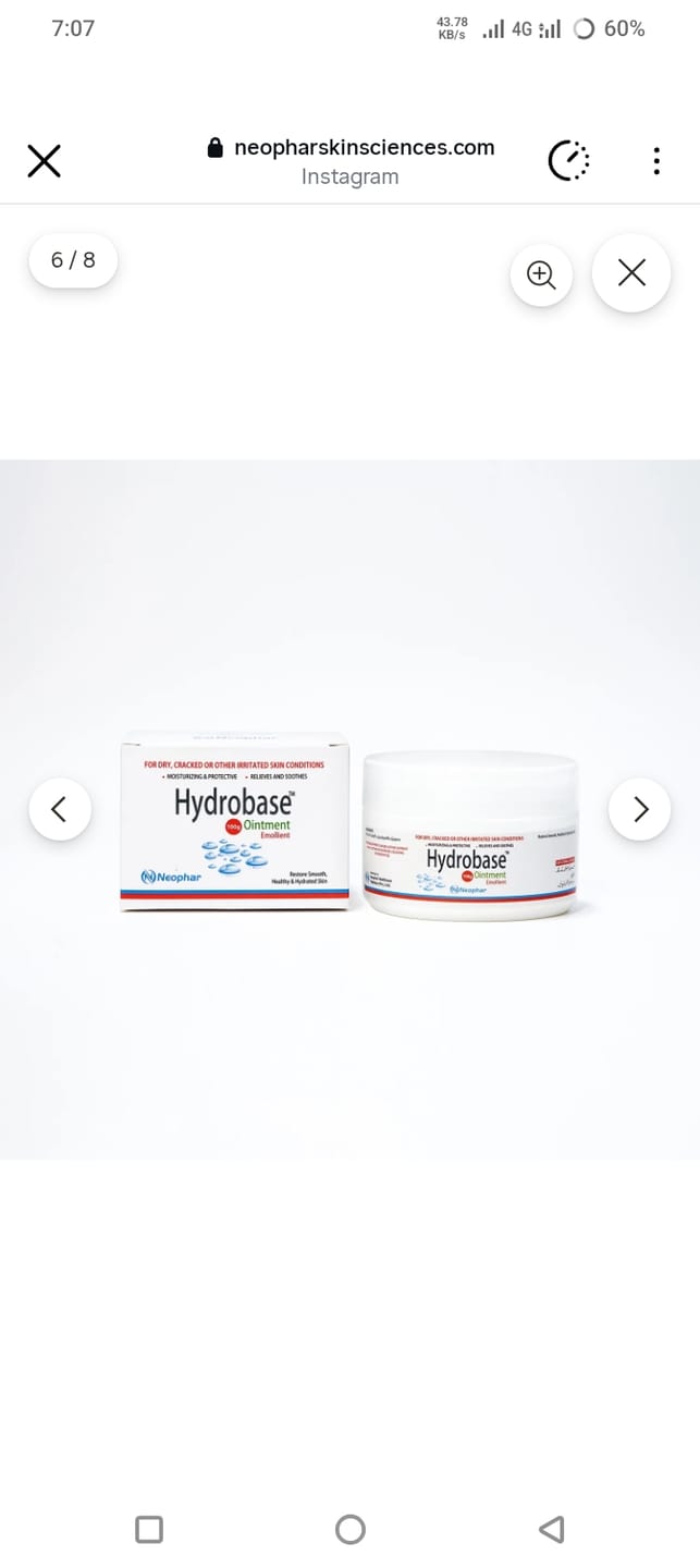 Customer photo review of Hydrobase Emollient Ointment