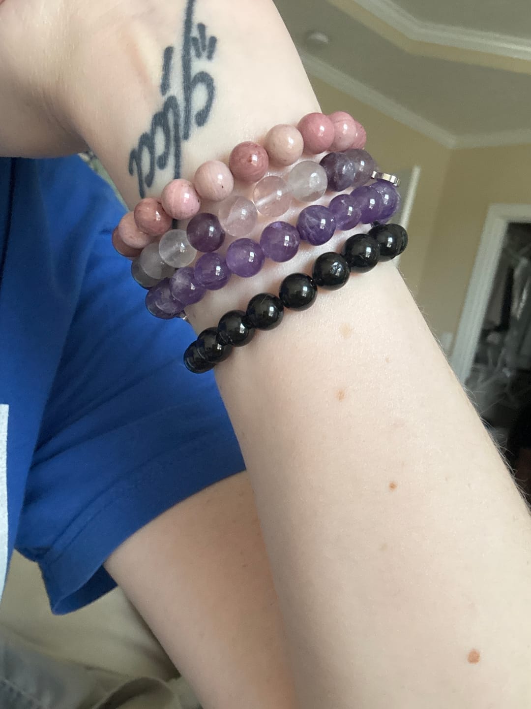 Customer photo review of Amethyst Bracelet