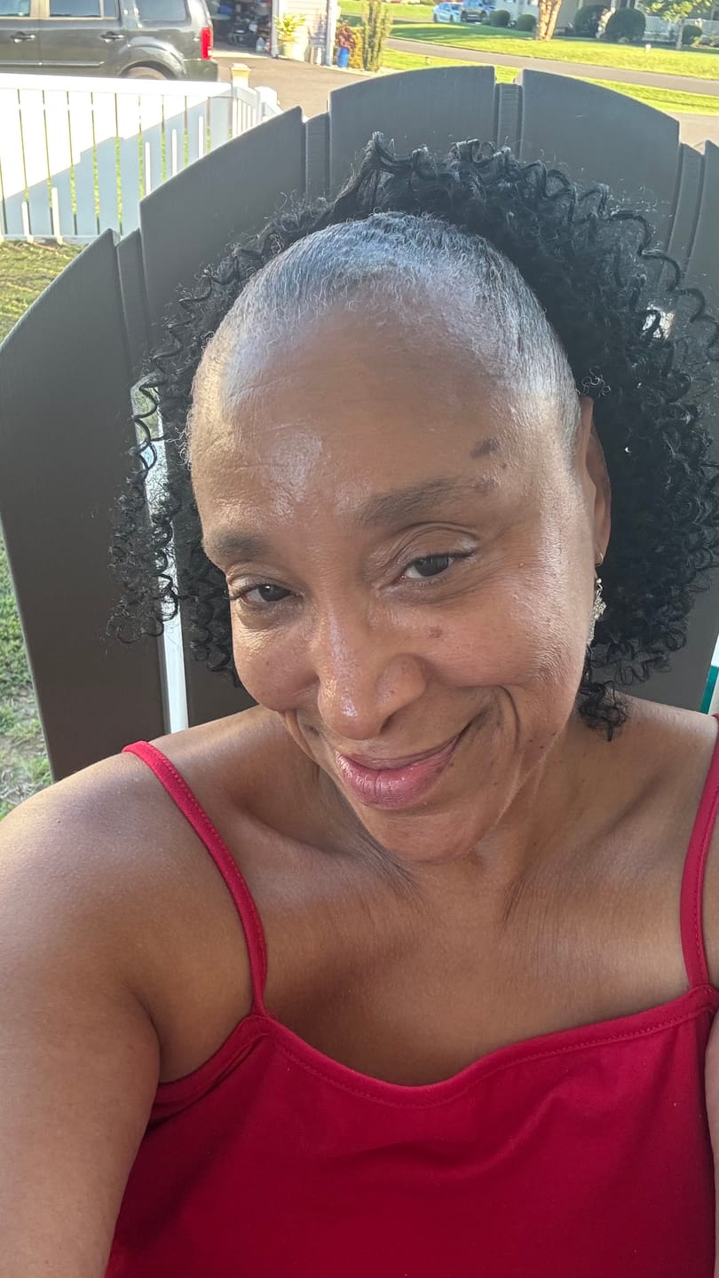 Customer photo review of Shake-N-Go Ponycrush Drawstring Ponytail Hair Piece - HAWAIIAN GLOW