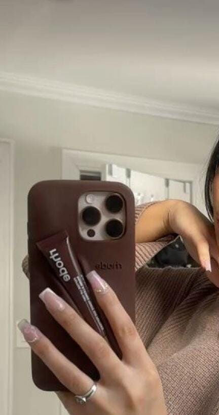 Customer photo review of Rhode Phone Case Espresso