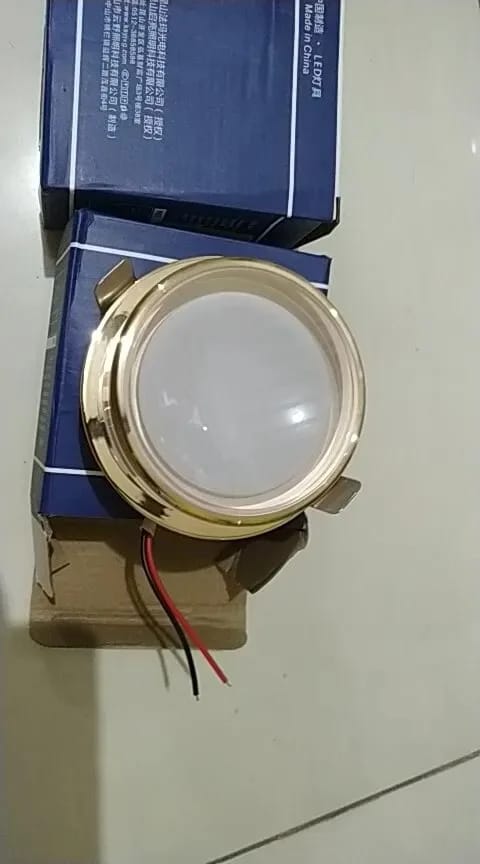 Customer photo review of Glass Lens Downlight for Hallway, Silver or Gold, 13 cm