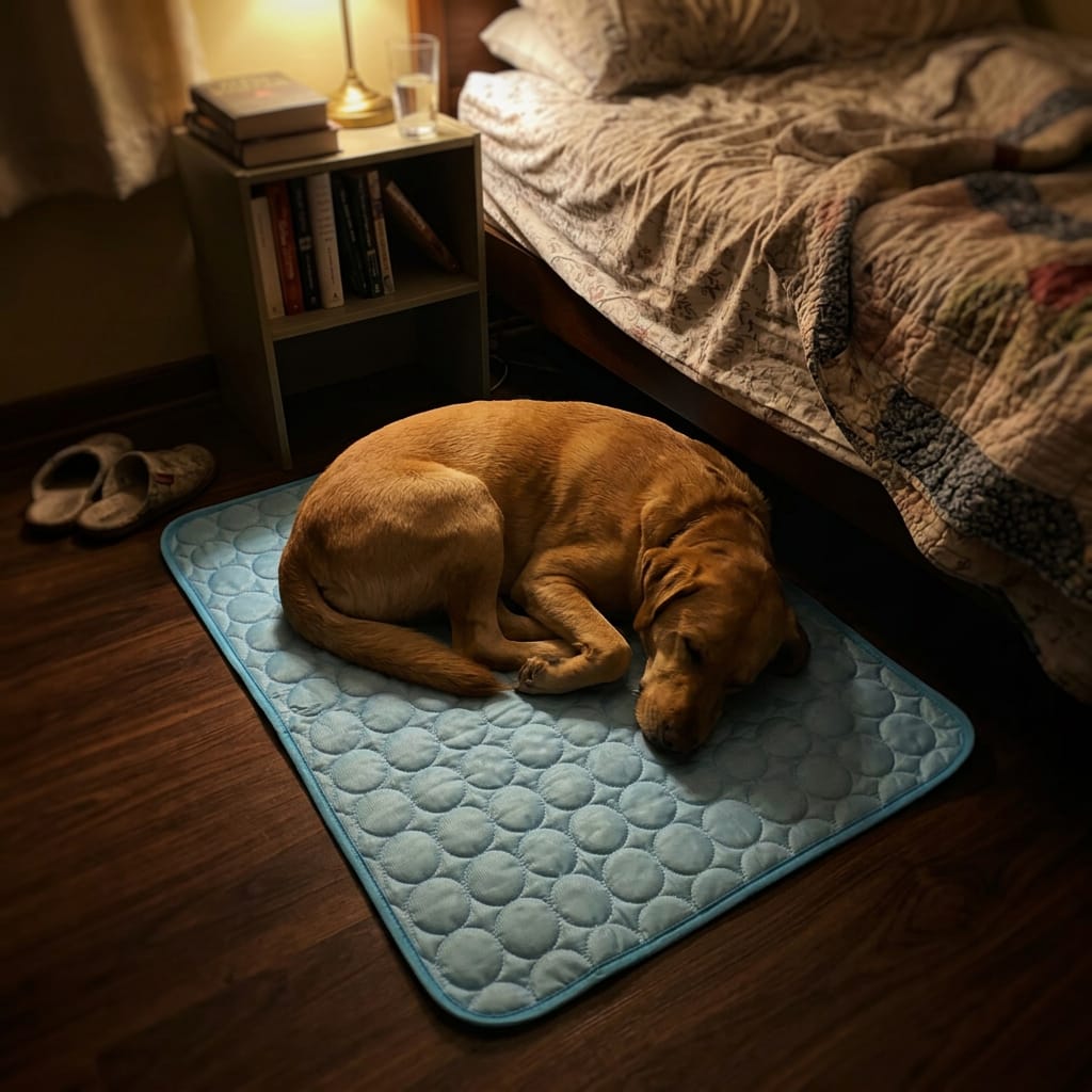 Customer photo review of Pupalls - Almohadilla refrescante para perros