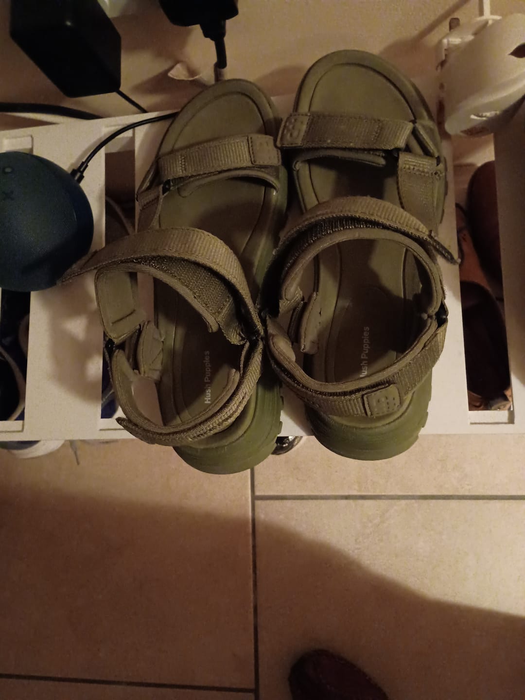 Customer photo review of Khaki Kendra Sandals