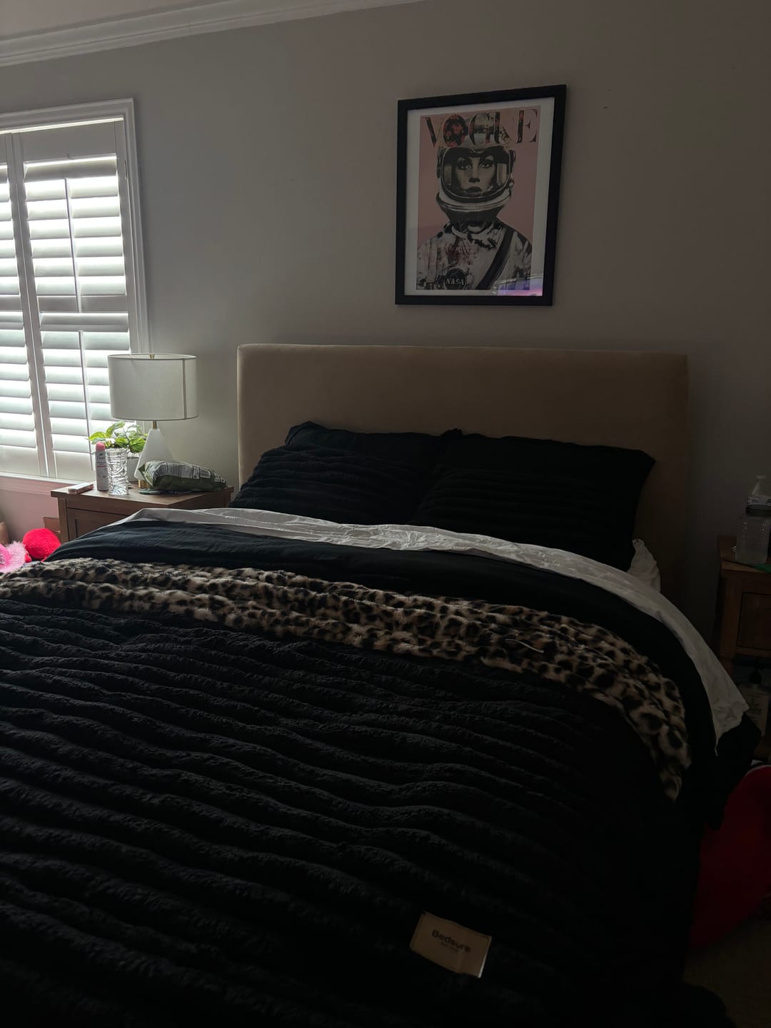 Customer photo review of Hugs Golden Leopard Blanket