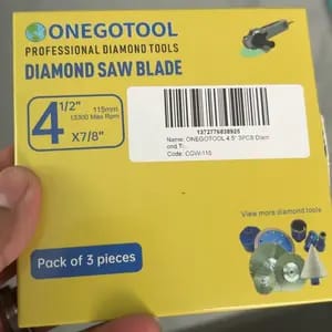 Customer photo review of Taglio Preciso Dischi Abrasivi Indistruttibili per Smerigliatrice
