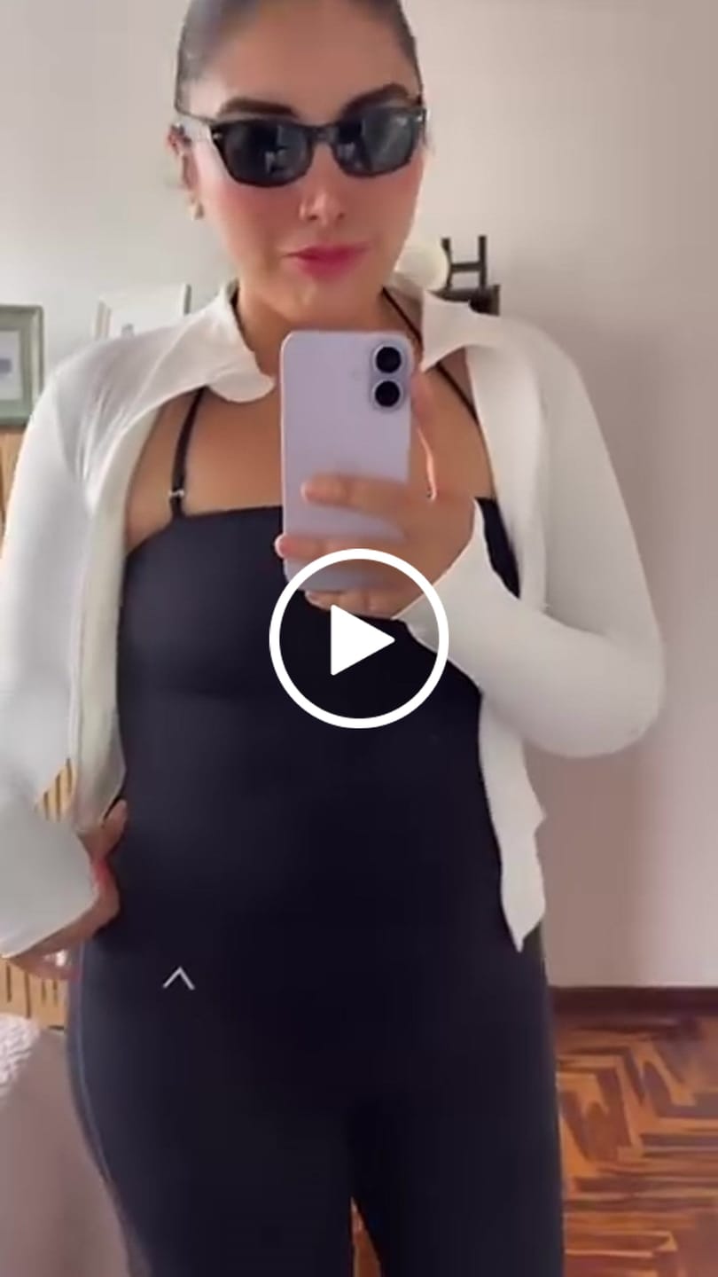 Customer video review of Halter Suit Black