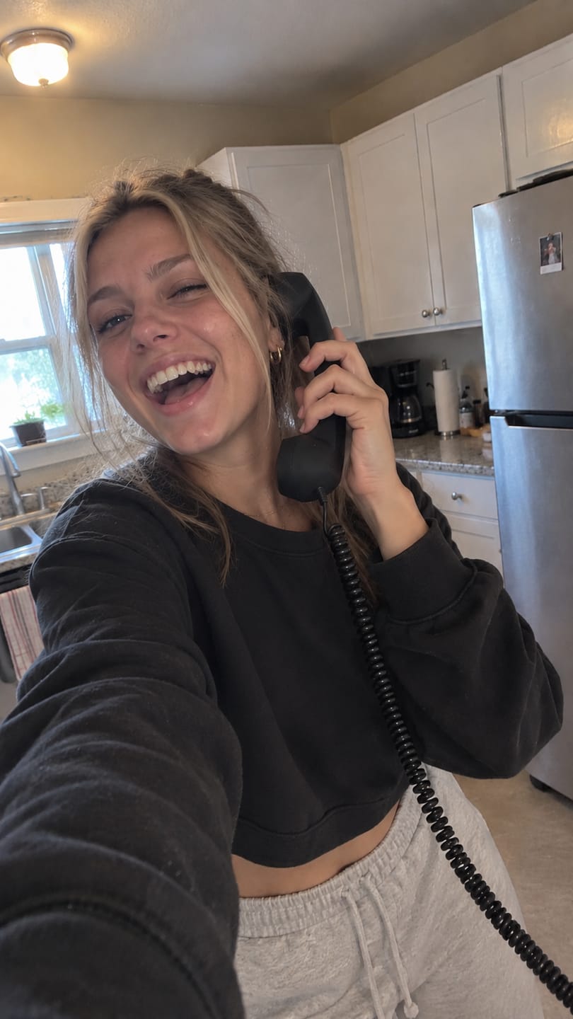 Customer photo review of Retro Corded Telephone Handset