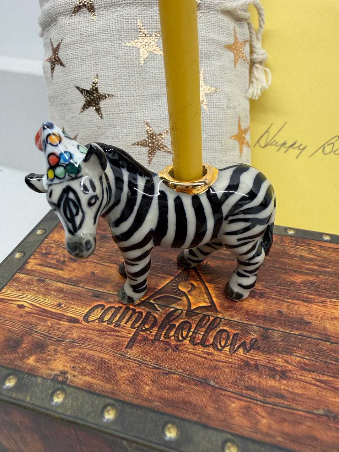 Customer photo review of Zebra Porcelain Cake Topper