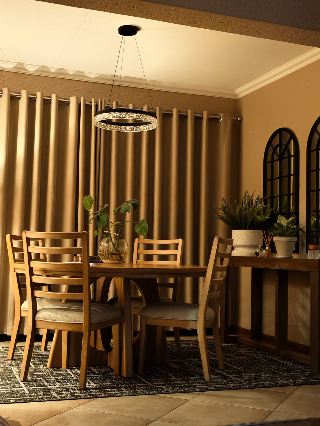 Customer photo review of Glint Crystal LED Pendant - Black