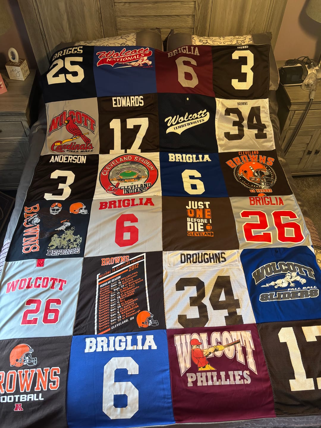 Customer photo review of Project Repat T-Shirt Quilt