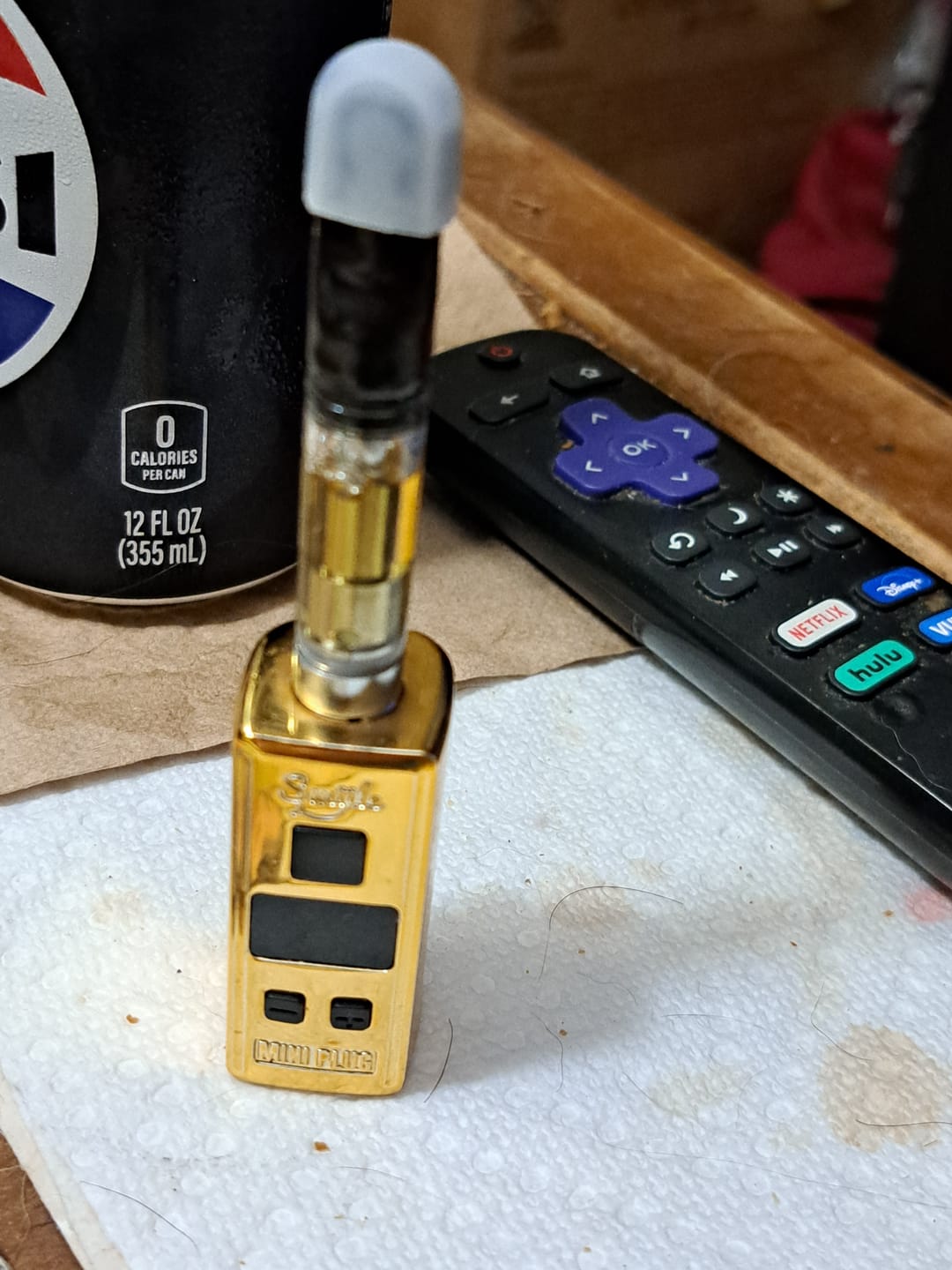 Customer photo review of Mini Plug 510 Cart Battery with Built-in USB-C Cable, Adjustable Voltage, LED Display