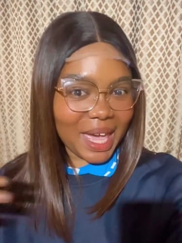 Customer photo review of Vietnamese Super Double Drawn Bone Straight 2x6 Closure Ombre Chocolate Brown Wig