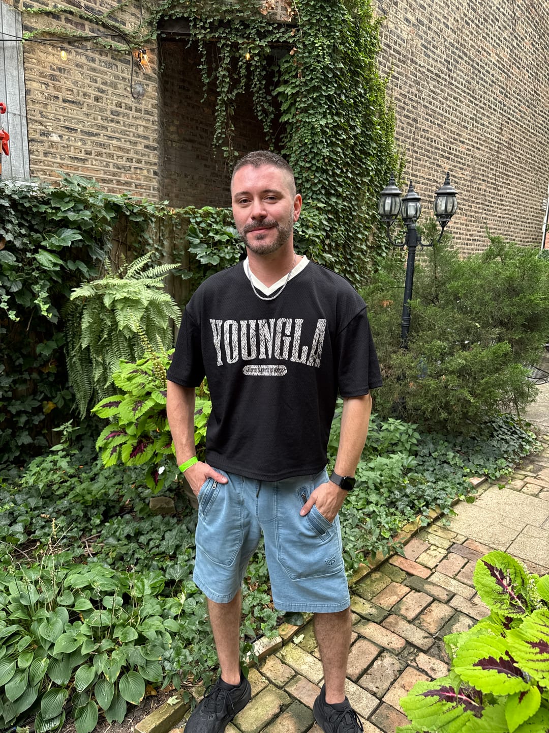 Customer photo review of 4187 - Varsity Football Cropped Jersey