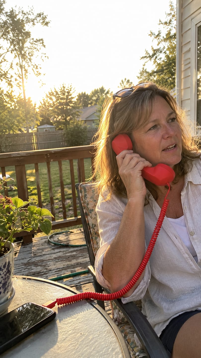 Customer photo review of Retro Corded Telephone Handset