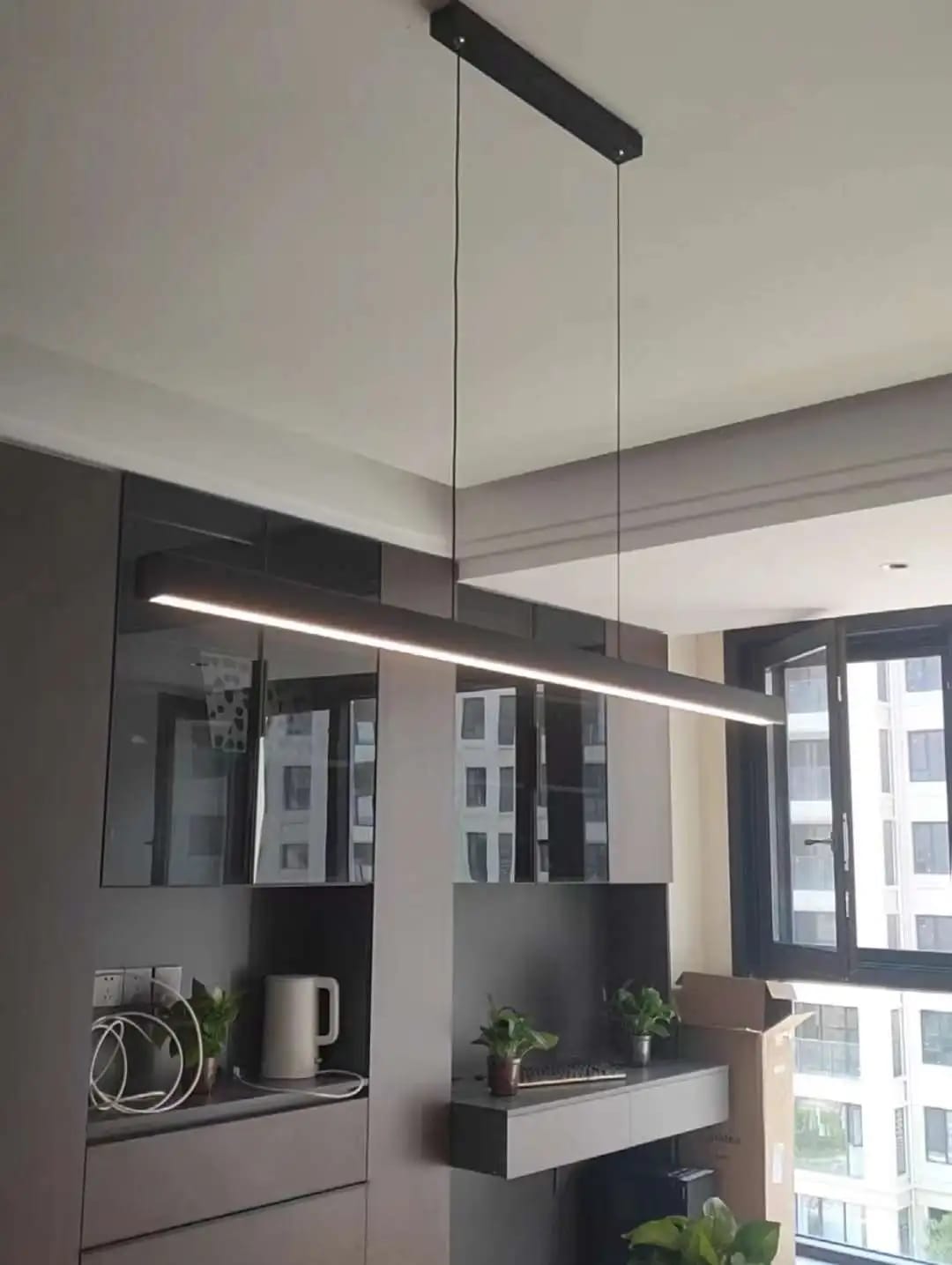 Customer photo review of Long Pendant Light for Kitchen Island, 80 to 200 cm