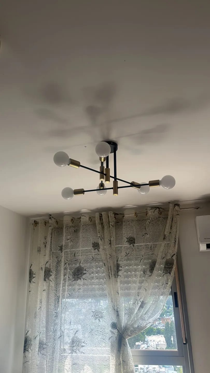 Customer photo review of Iron Ring Chandelier for Dining Table, 25 to 90 cm, Black