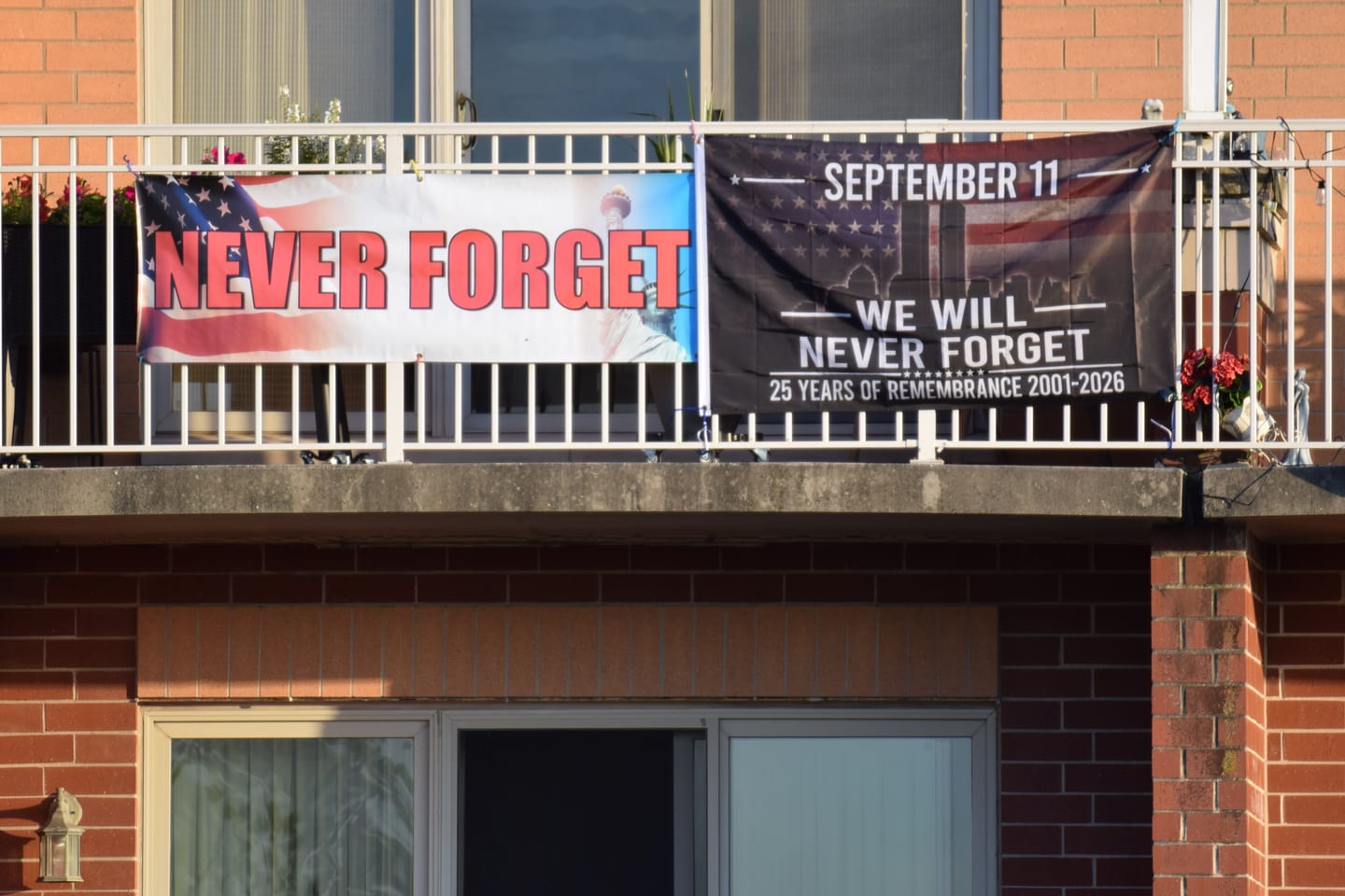 Customer photo review of September 11 We Will Never Forget Flag