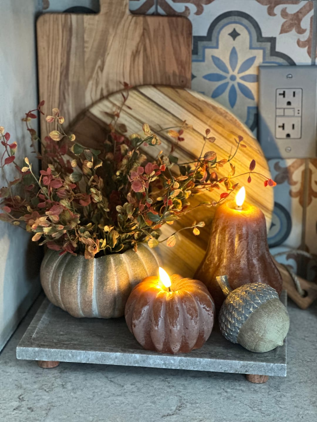 Customer photo review of Flameless Autumn Candle