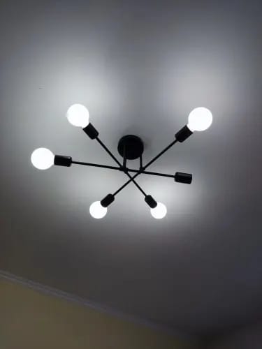 Customer photo review of Iron Ring Chandelier for Dining Table, 25 to 90 cm, Black