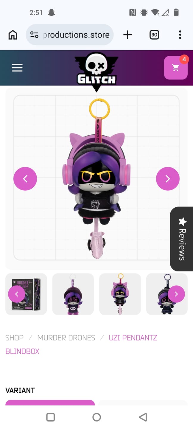 Customer photo review of Uzi Pendantz Blindbox