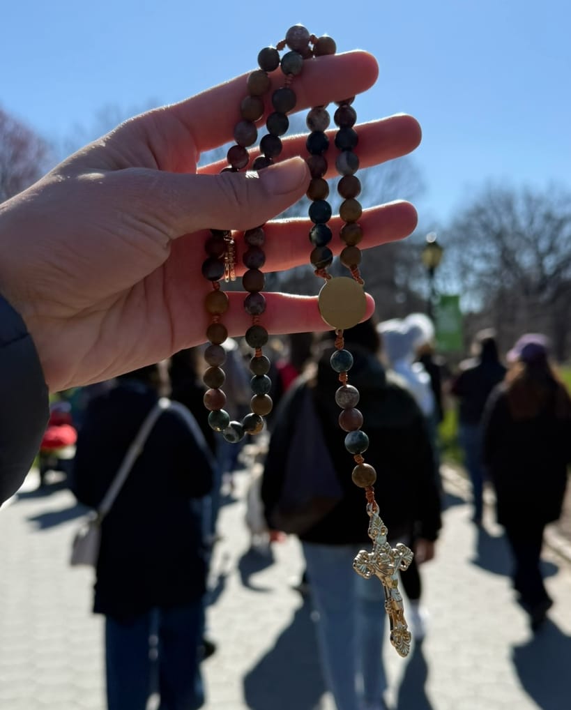 Customer photo review of Our Lady of Guadalupe Rosary by Blessed Is She