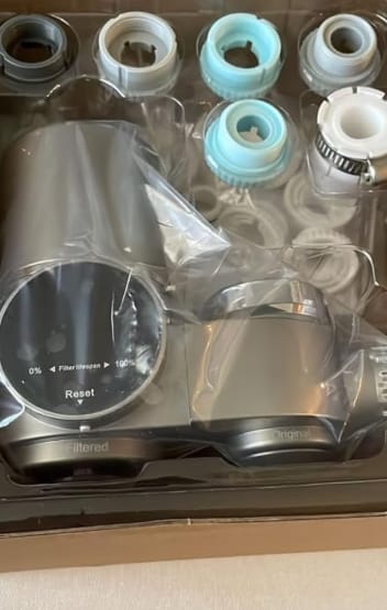 Customer photo review of PureGlow — The UV Faucet Filter for Clearer Skin