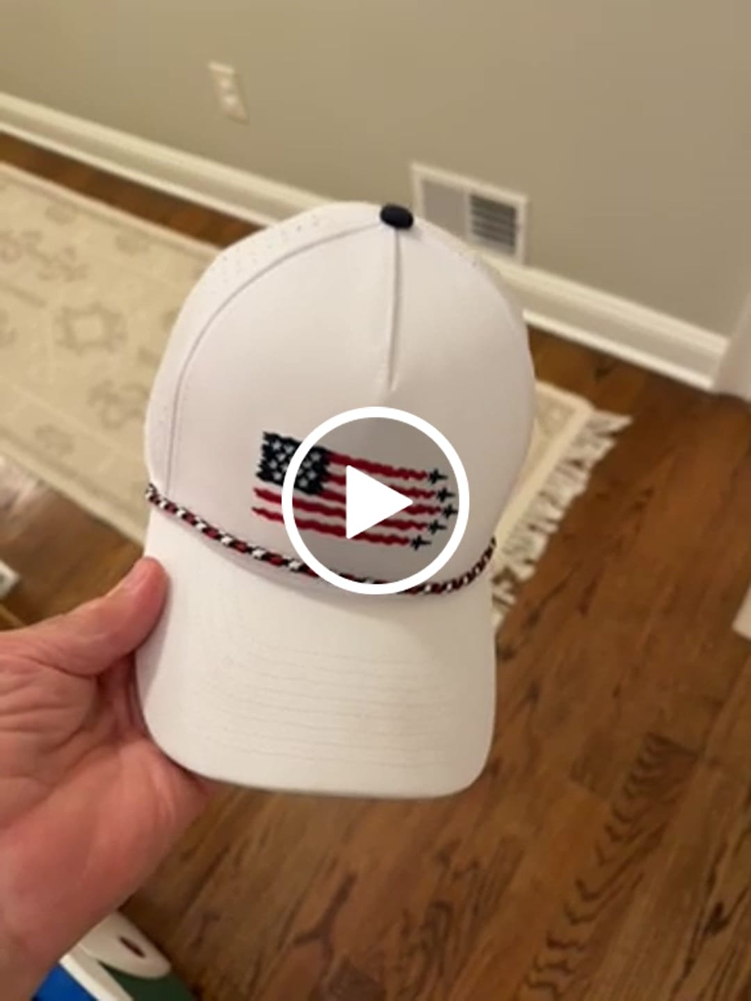 Customer video review of USA Hat White