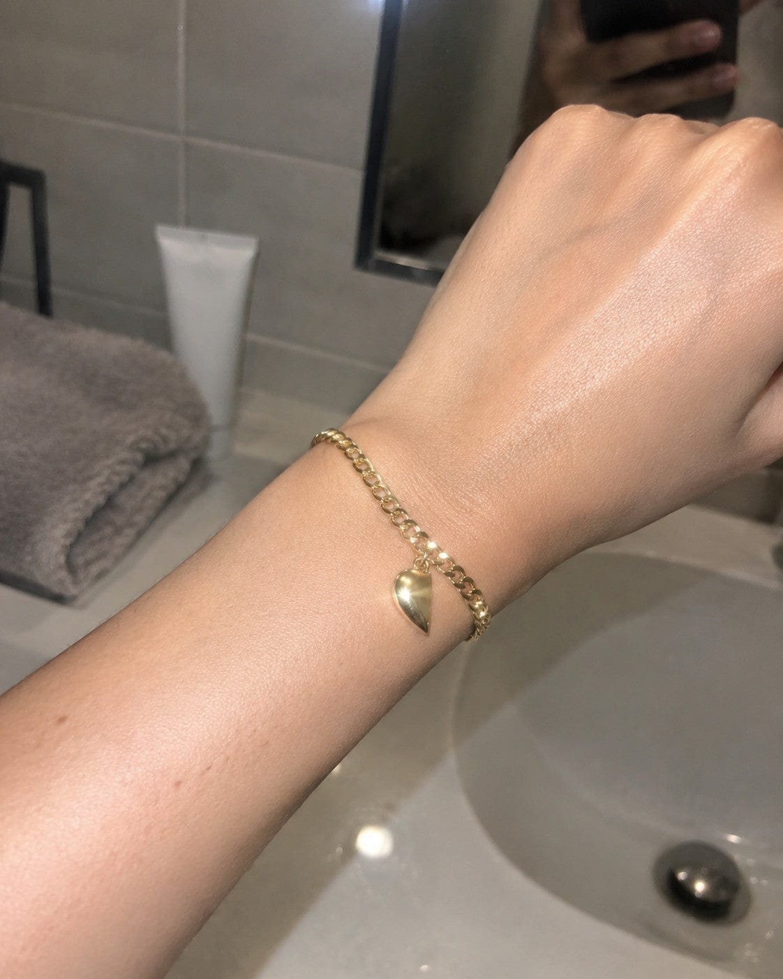 Customer photo review of Magnetic Heart Bond Matching Bracelet Set
