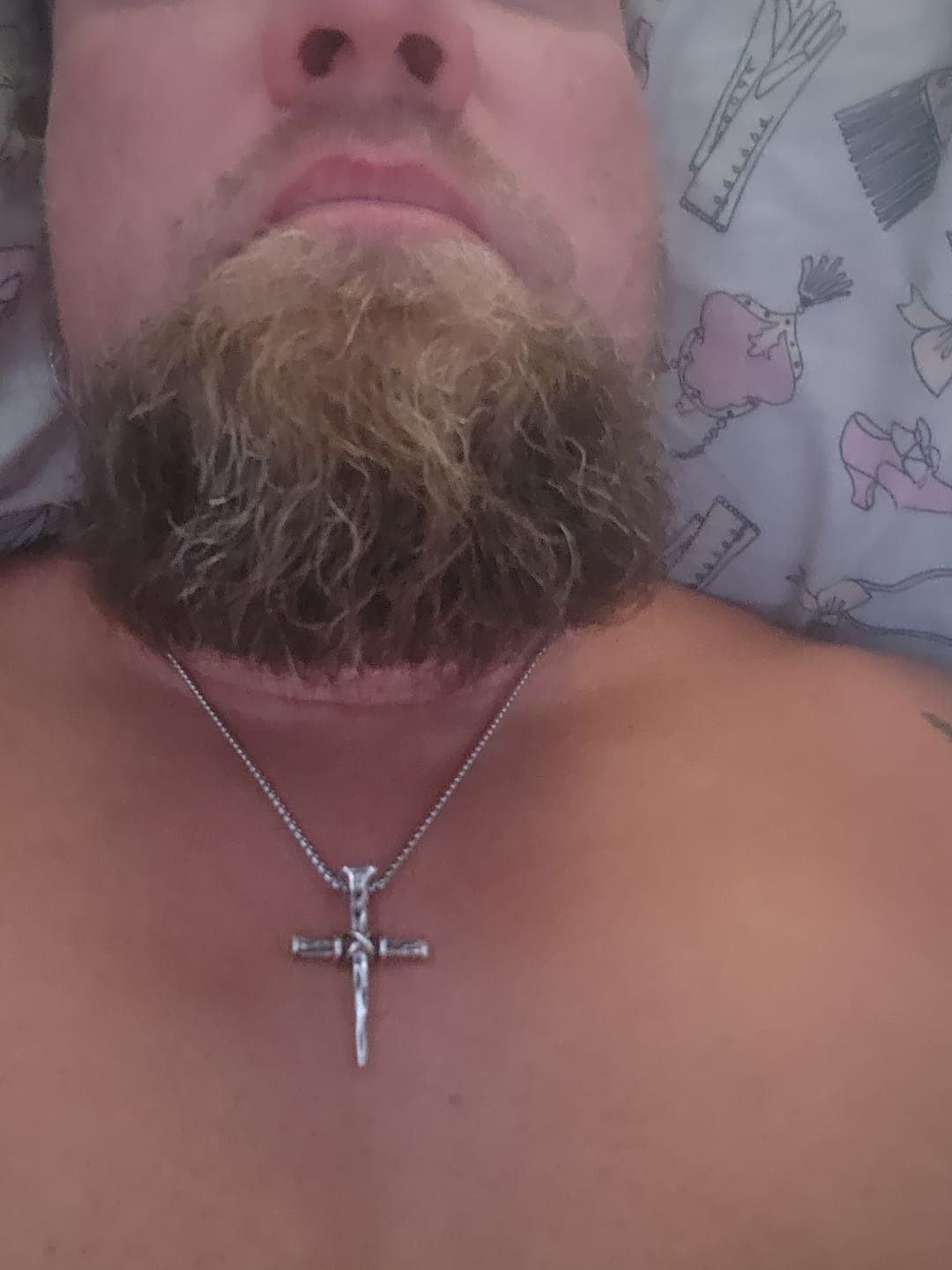 Customer photo review of FREE Today: Artistic Nail - Shaped Cross Necklace for Faith Expression