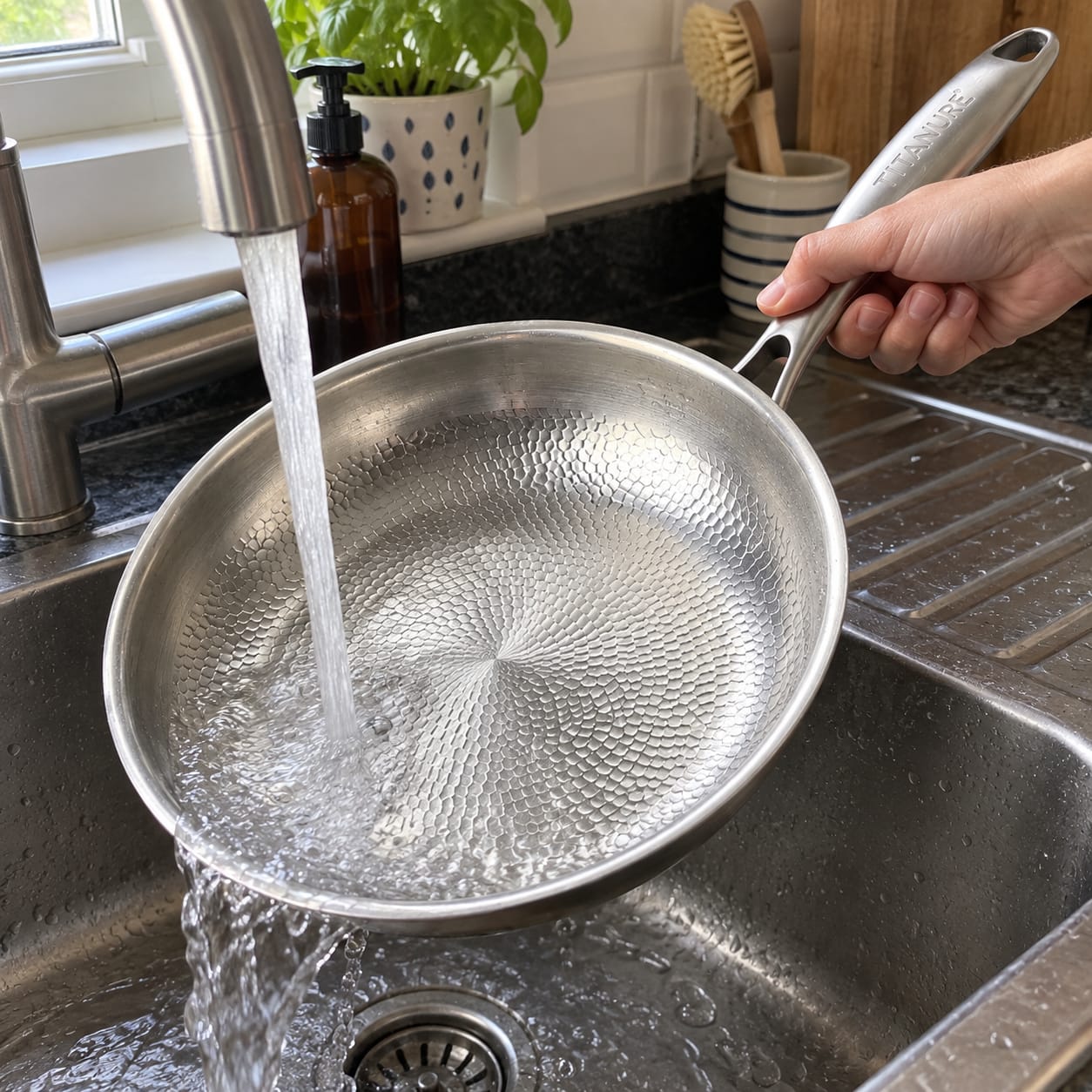 Customer photo review of Titanure™ 100% Pure Titanium Frying Pan