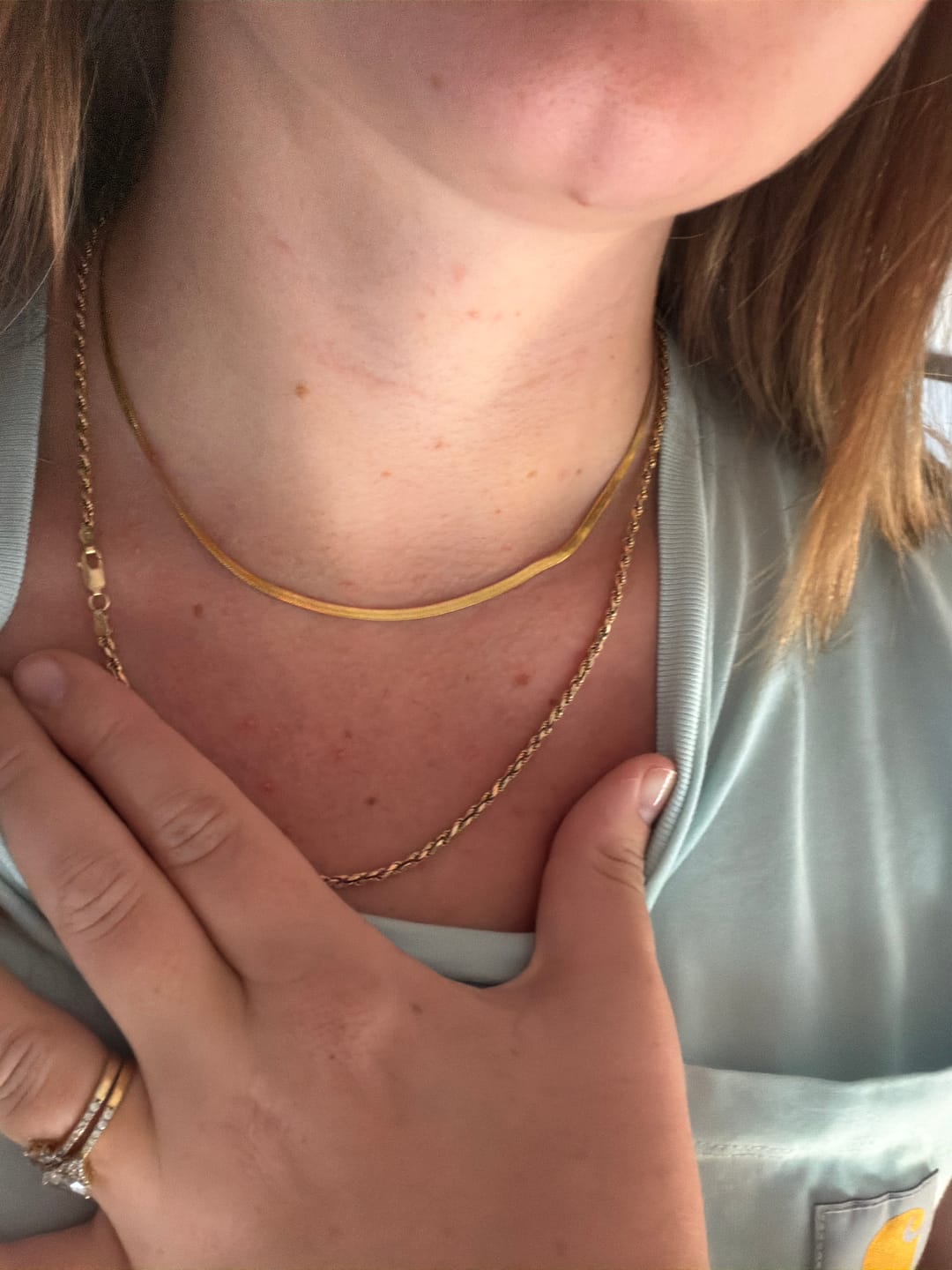 Customer photo review of Chelsea Herringbone Necklace (Bundle)