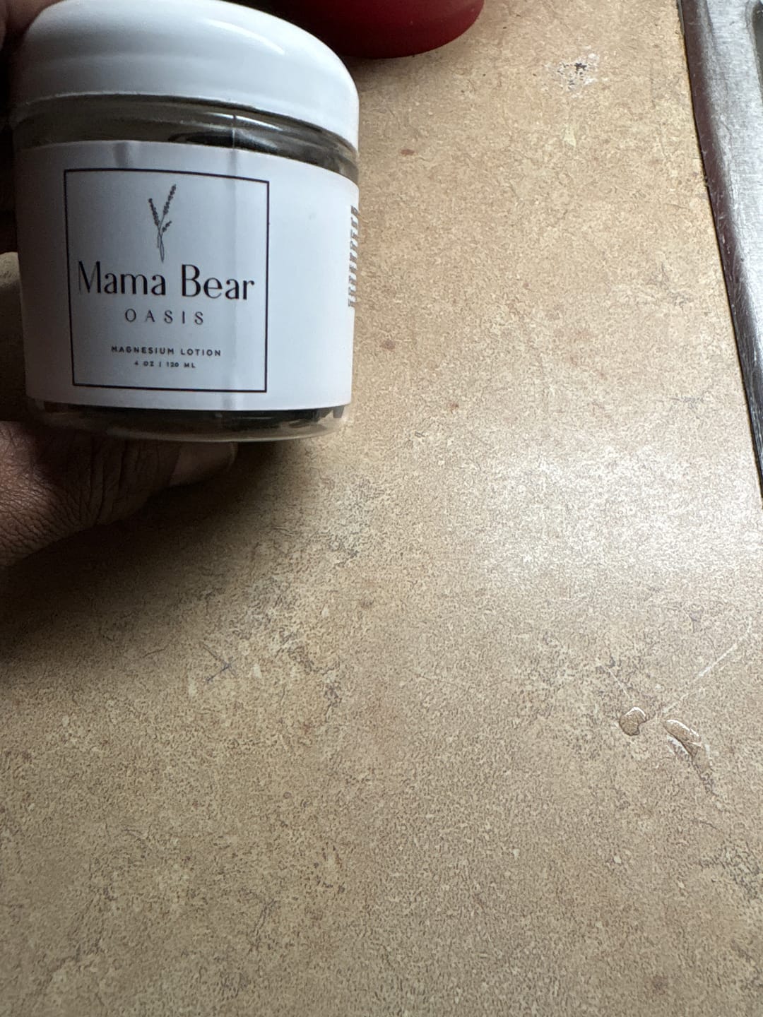 Customer photo review of The Original Mama Bear Nerve Relief Lotion